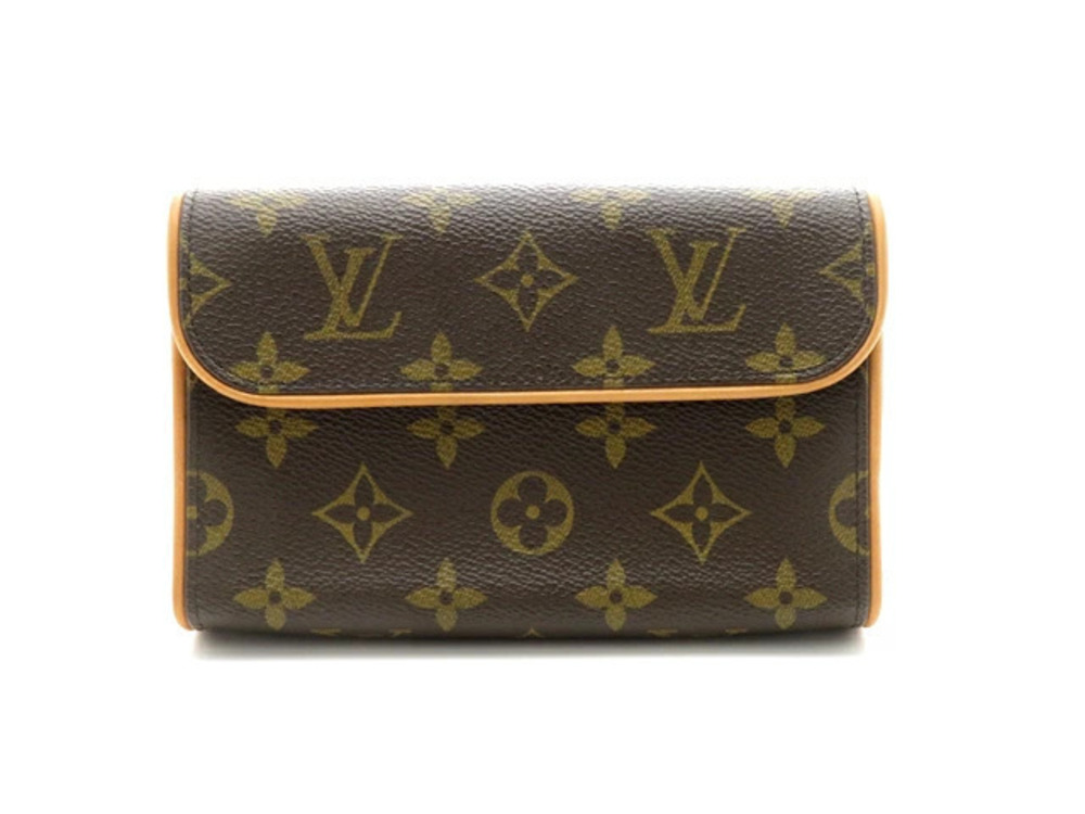 LOUIS VUITTON Pochette Florentine Monogram Shoulder Bag Canvas Brown